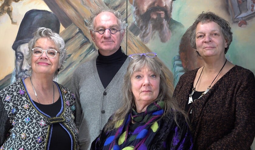 Noorder Art, van links naar rechts Marja Hens, Jan de Boer, Sieuwke Ronner en Mineke Gravers. Foto: PR