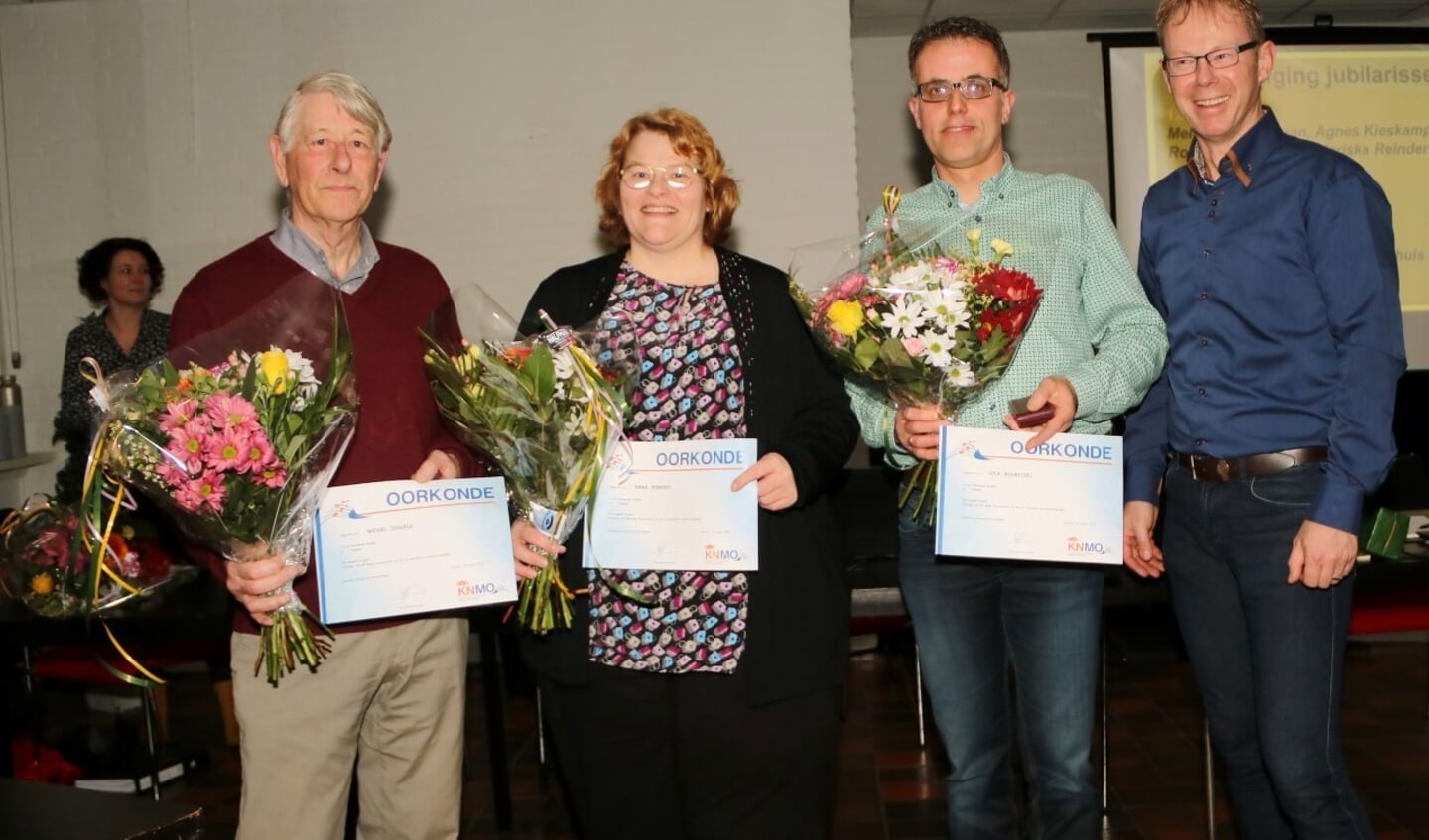 V.l.n.r: Wessel Zegveld, Erna Rondeel, Dick Boerstoel en Erwin Sportel. Foto: Rob Schmitz 