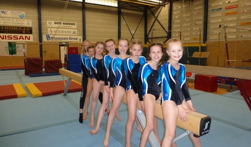 De succesvolle turnsters van DOS. Foto: PR