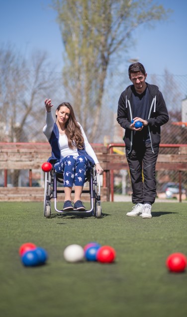 Balspel bocce is een van de sporten, die op het programma staan. Foto: