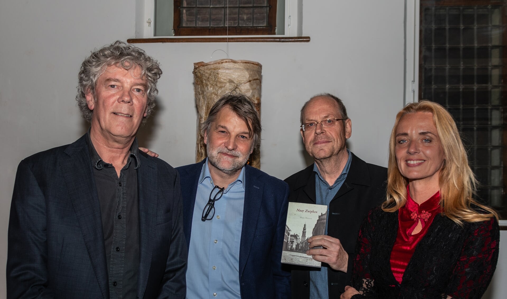 V.l.n.r.: Hans Heesen, Bert Natter, Auke Leistra en Karin de Haan. Foto: Henk Derksen