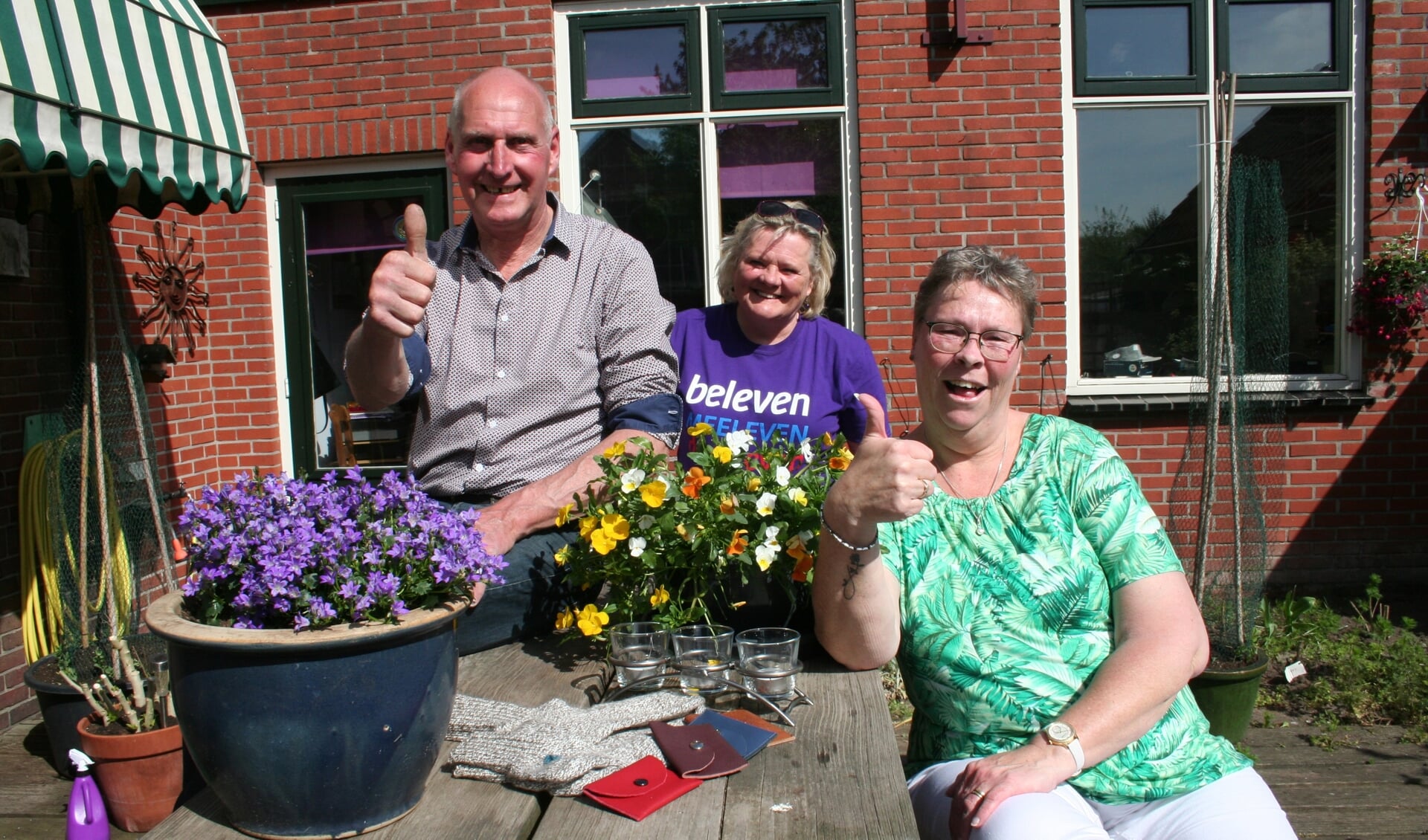 Van links naar rechts: Harry Boekelder, Gerti van Vree en Bernadet Beuting. Foto: Verona Westera