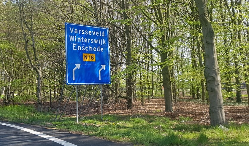 Vanaf de A18 moeten 2x2 rijbanen komen van 100 km/uur. Foto: Kyra Broshuis