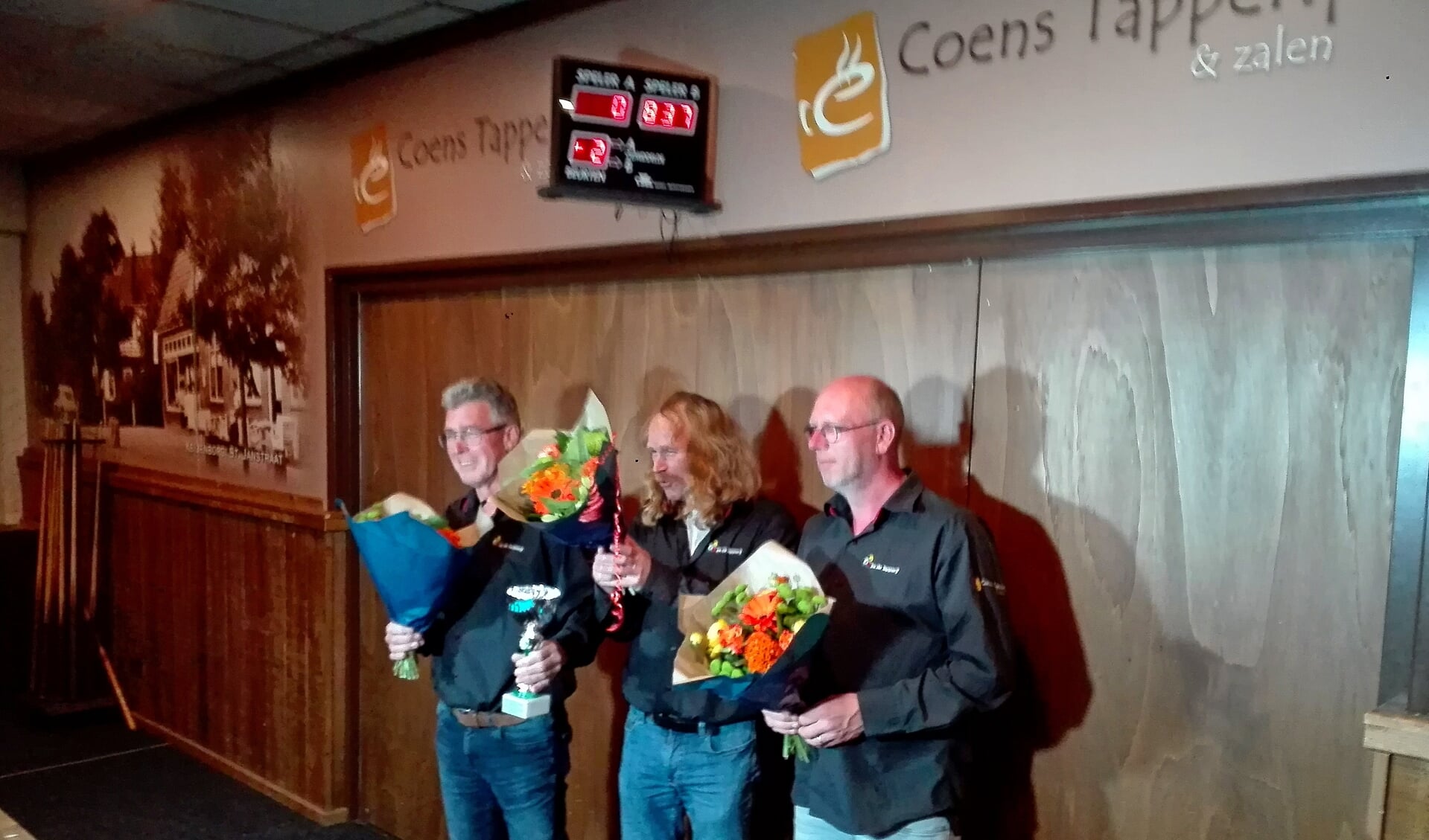 Winnaars Frans Hendriks, Marcel Bourgondiën en Alfred Bremer. Foto: Wilbert Bergervoet