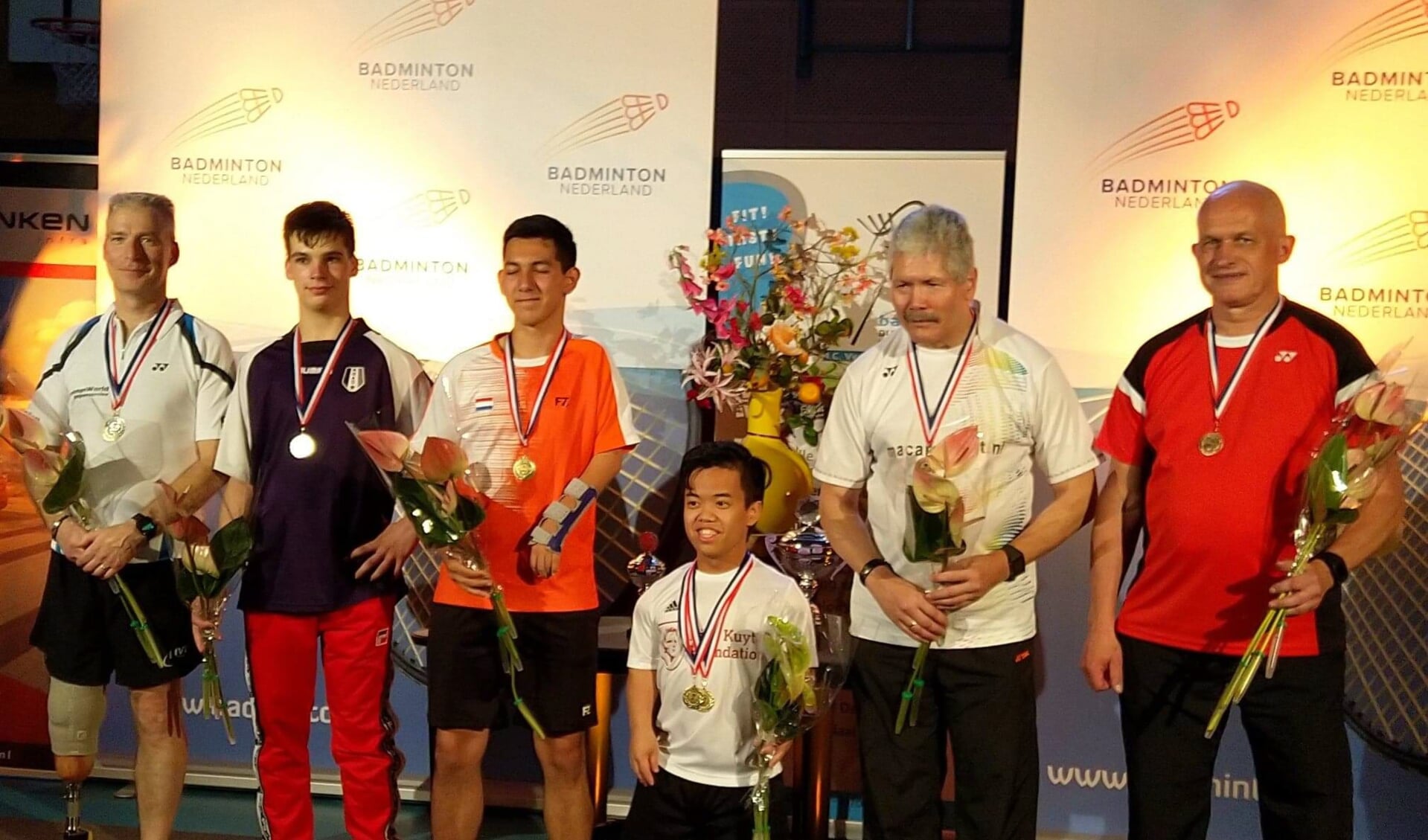 Eddy Boerman (r) behaalde brons. Foto: PR