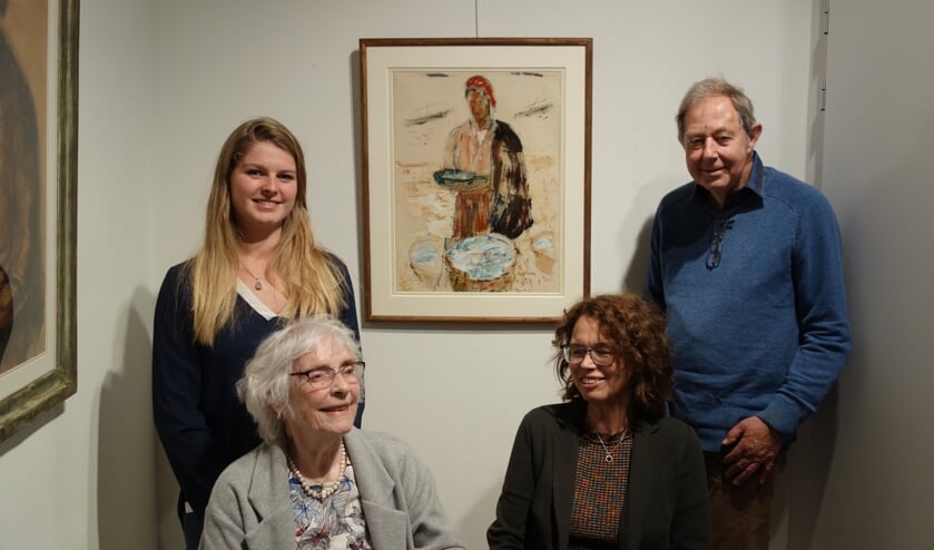 Drie generaties Hemelrijk. voorgrond links: Rietje en Willy. Staand Leonie en Wim Scholtz. Foto: Clemens Bielen