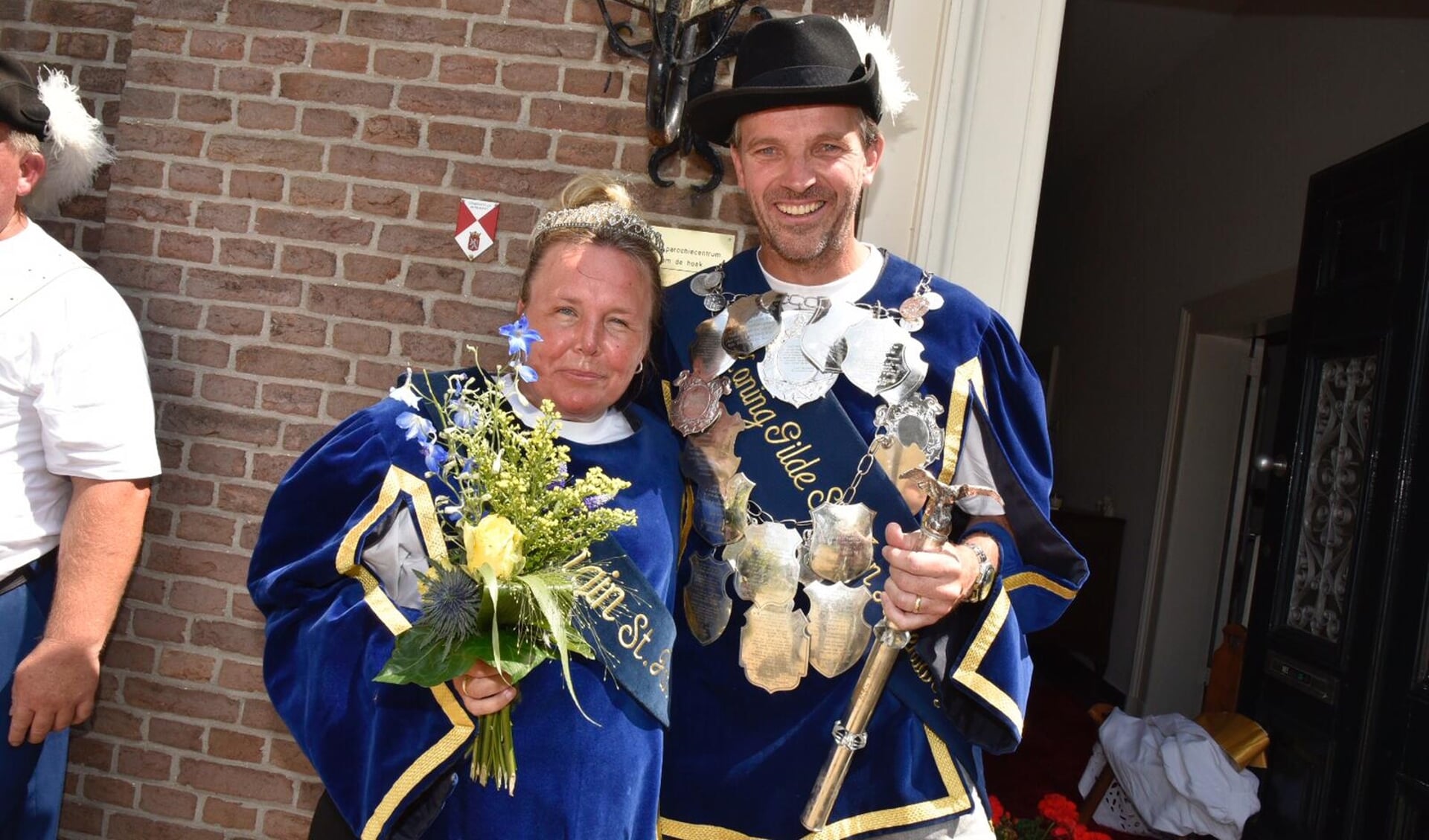 Schutterskoning Keijenborg 2019 Michel Menting en zijn koningin Barbara. Foto: Schuttersgilde St. Jan Keijenborg