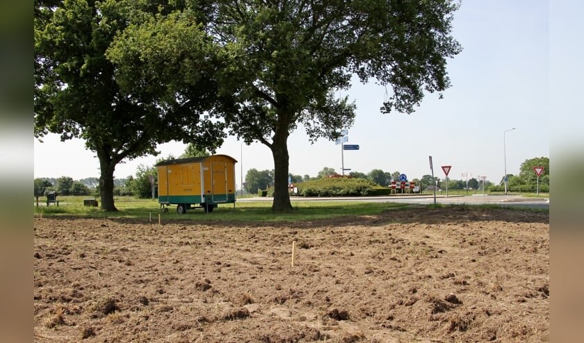 De rotonde bij Keijenborg met de afslag Kroezerijweg, waar de nieuwe bushalte 2.0 wordt gerealiseerd. Foto: Liesbeth Spaansen