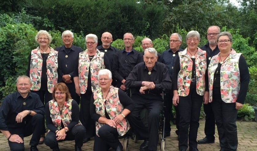 De Trekkerbuuls spelen bij De Bleijke buiten, voor de wandelaars van de avondvierdaagse. Foto: PR