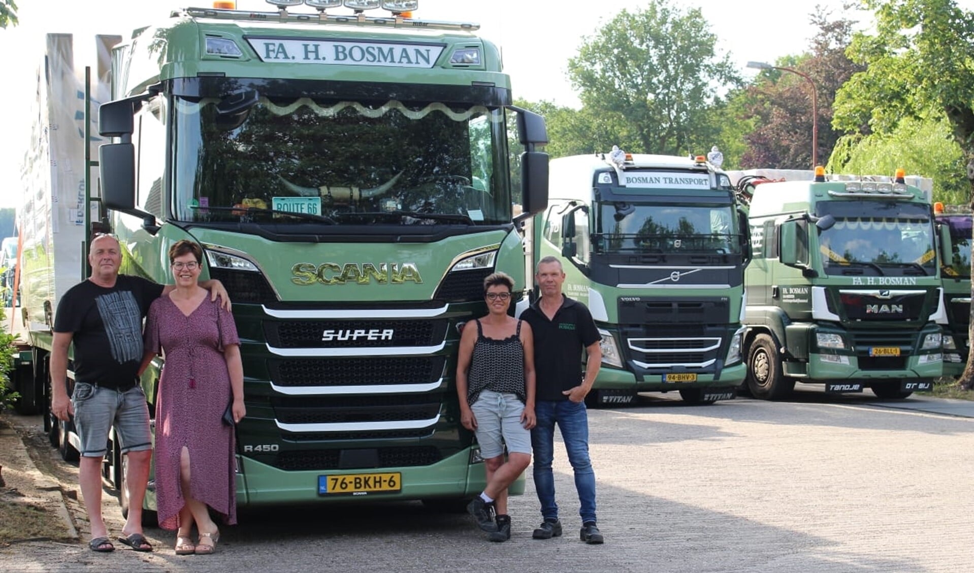 De derde generatie, Frank & Anita en Henk & Angelien Bosman leidt nu het bedrijf. Foto: PR