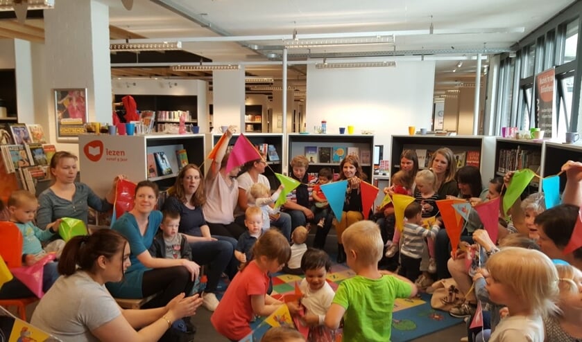 Een activiteit in de bibliotheek. PR