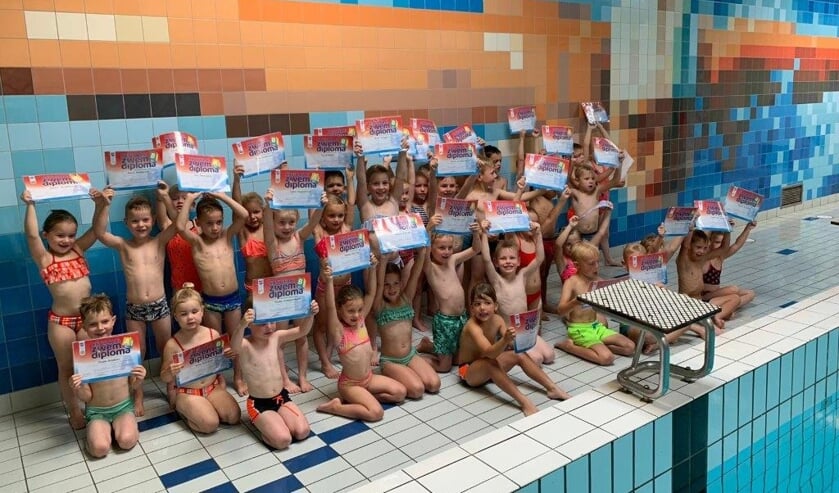 De verse geslaagden bij Aquafit. Foto: PR