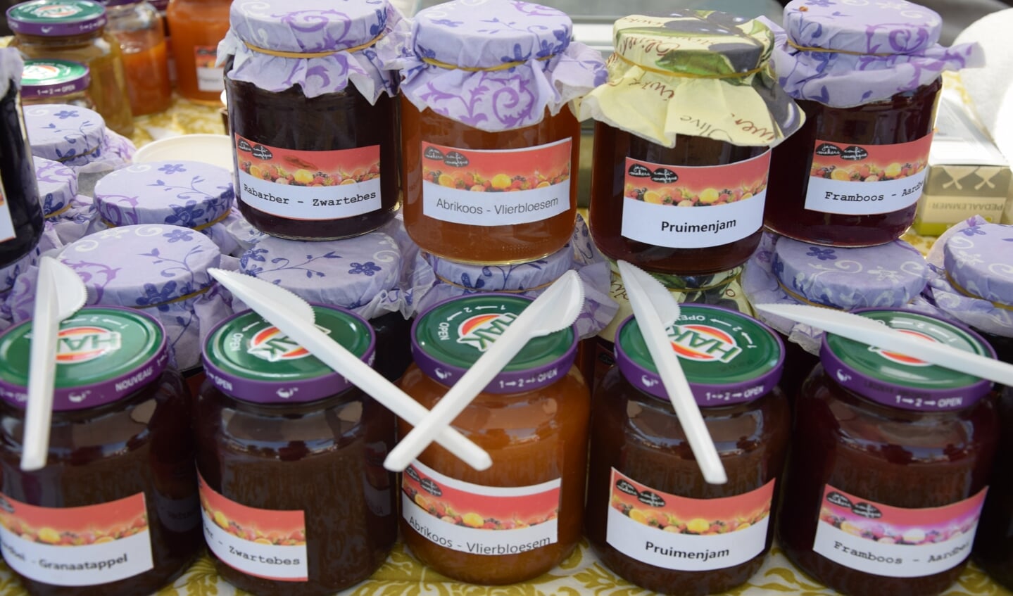 Uiteraard zijn er diverse soorten jam te koop op de Jammarkt. Foto: Natalie Vijlbrief