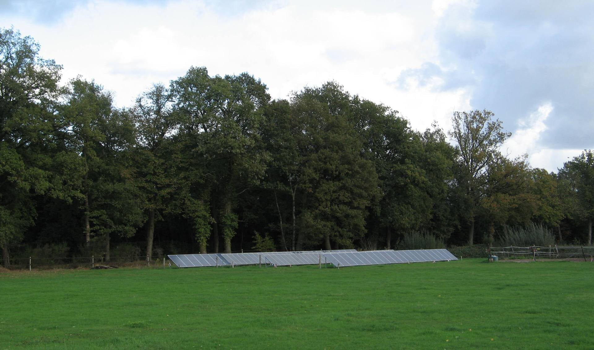 Zonnepanelen in een weiland in Kotten. Foto: Bernhard Harfsterkamp