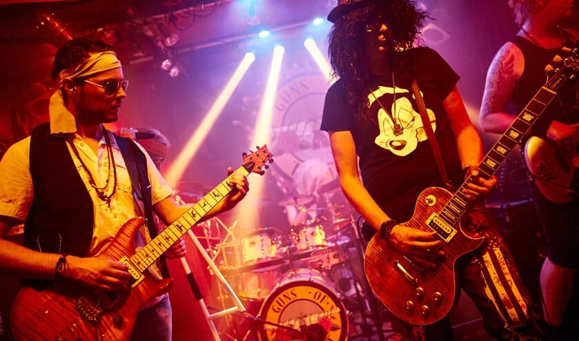 Guns of the East, coverband van Guns 'n Roses. Foto: PR