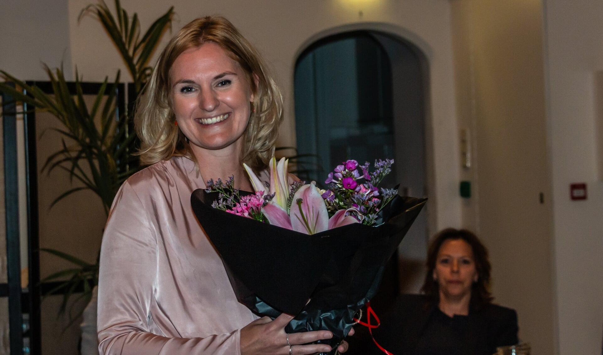 Lisa Luesink nam maandag officieel afscheid. Foto: Henk Derksen 