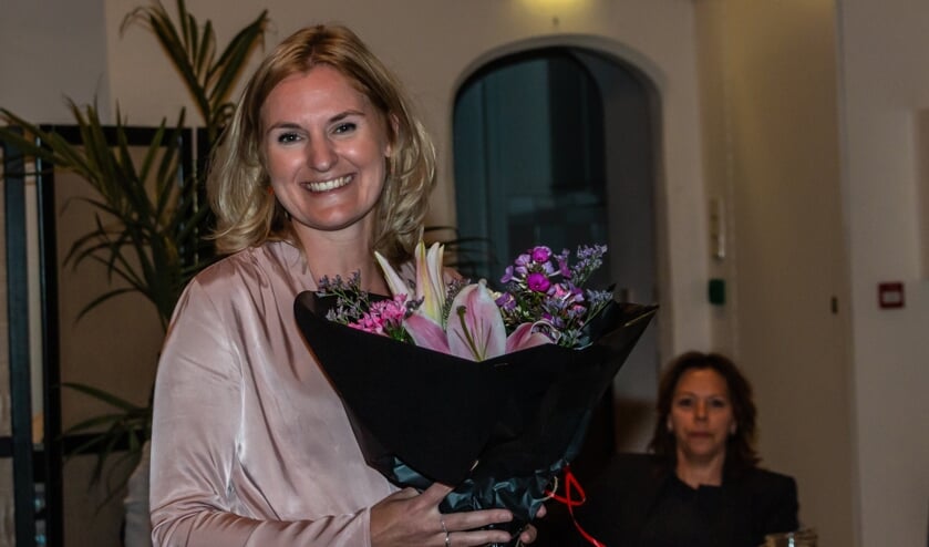 Lisa Luesink nam maandag officieel afscheid. Foto: Henk Derksen
