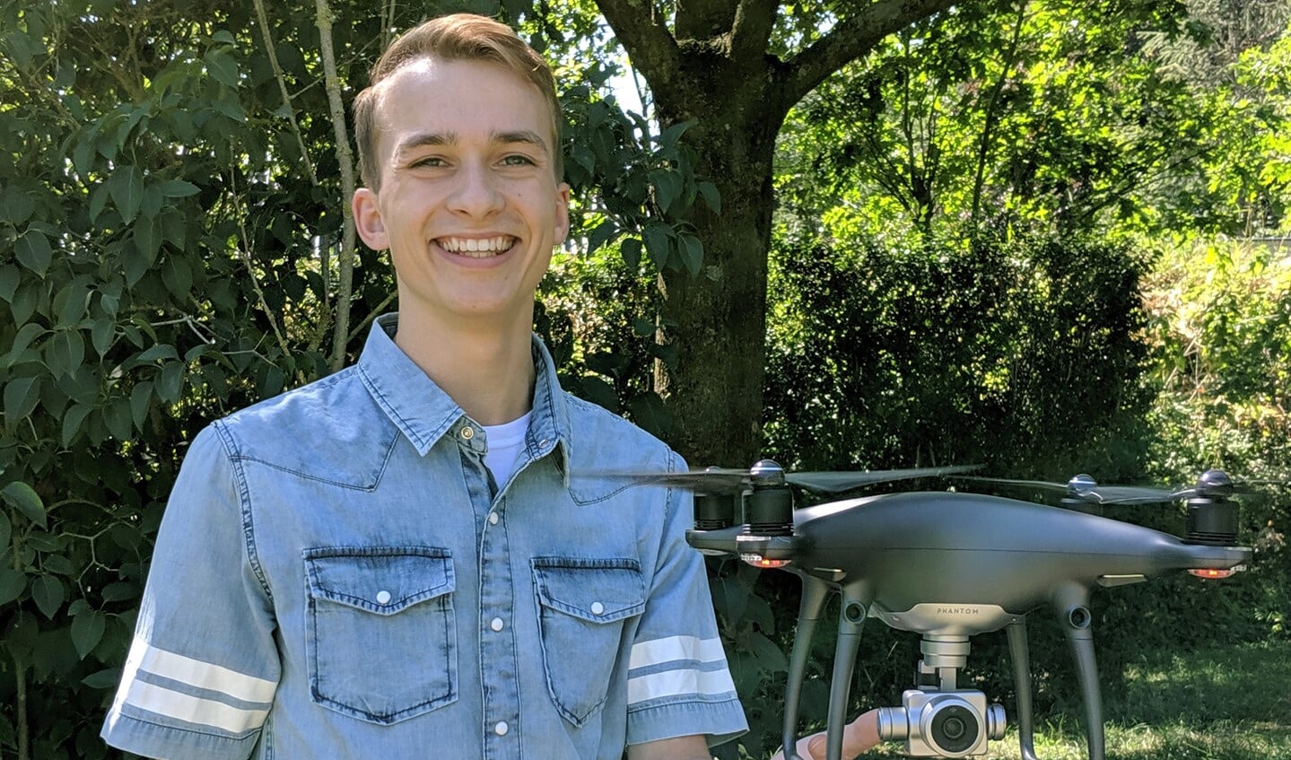 Drone-piloot Joha Stekelenburg. Foto: PR