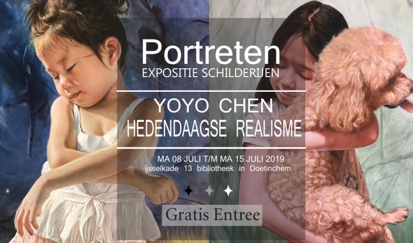 De schilderijen over de dochter van Yoyo Chen. Foto: PR