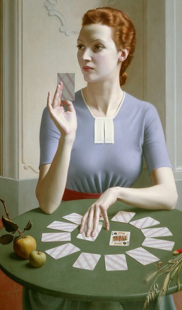 Meredith Frampton, A Game of Patience, 1937, Ferens Art Gallery: Hull Museums. Foto: Estate of Meredith Frampton