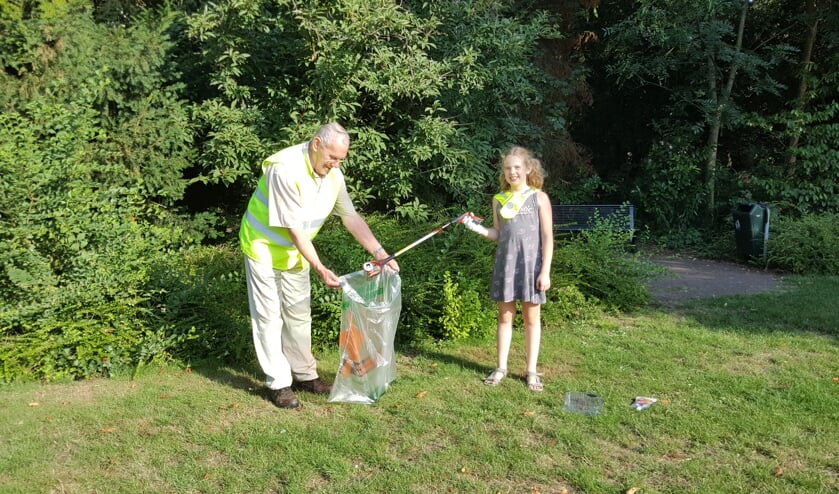 Eline en Herman, de jongste en oudste deelnemer van HelemaalGroen.nl. Foto: Jaap de Boer.
