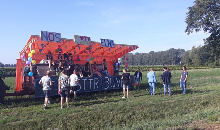 Er was een heuse perstribune. Foto: Lydia ter Welle