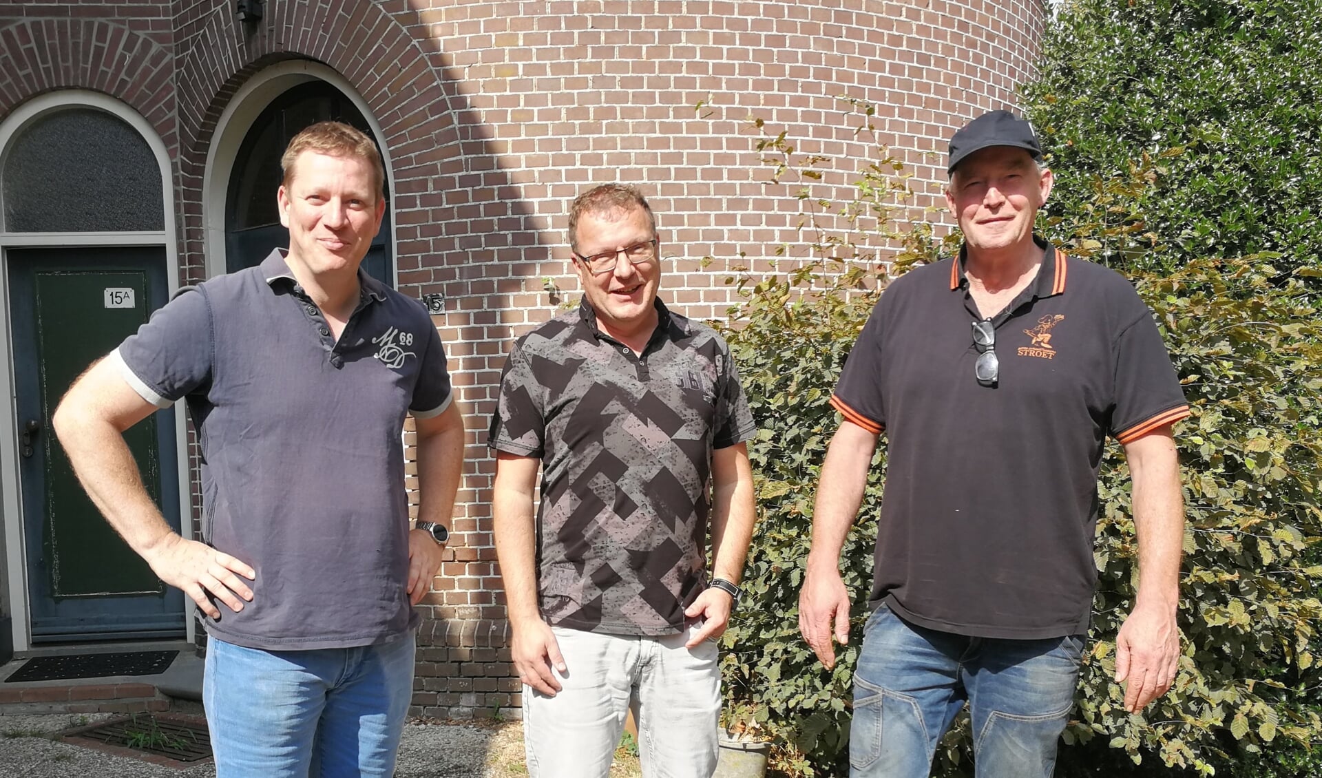 De initiatiefnemers van de samenwerking, Richard Grevelink, Ronnie Konniger en Marcel Stroet. Foto Rob Weeber