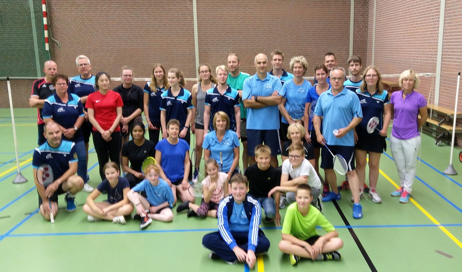 De badmintonners van Berkelland en Oost Gelre werken samen. Foto: PR