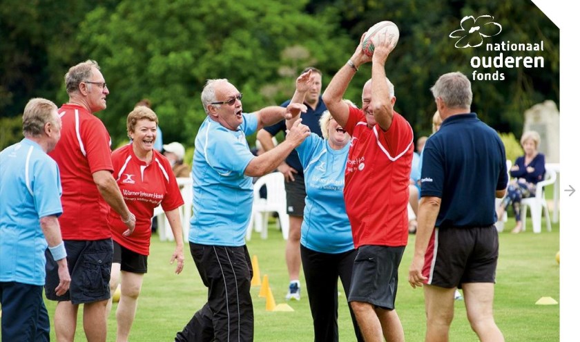 Walking rugby is een van de onderdelen tijdens de Achterhoekse Senioren Spelen. Foto: PR