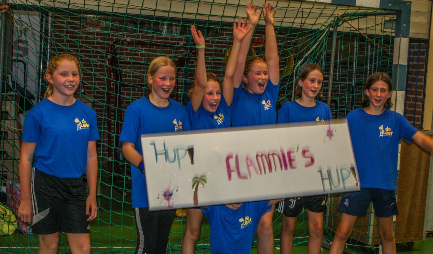 De winnaar bij de meisjes was team Flammies van Basisschool De Leer. Foto: PR