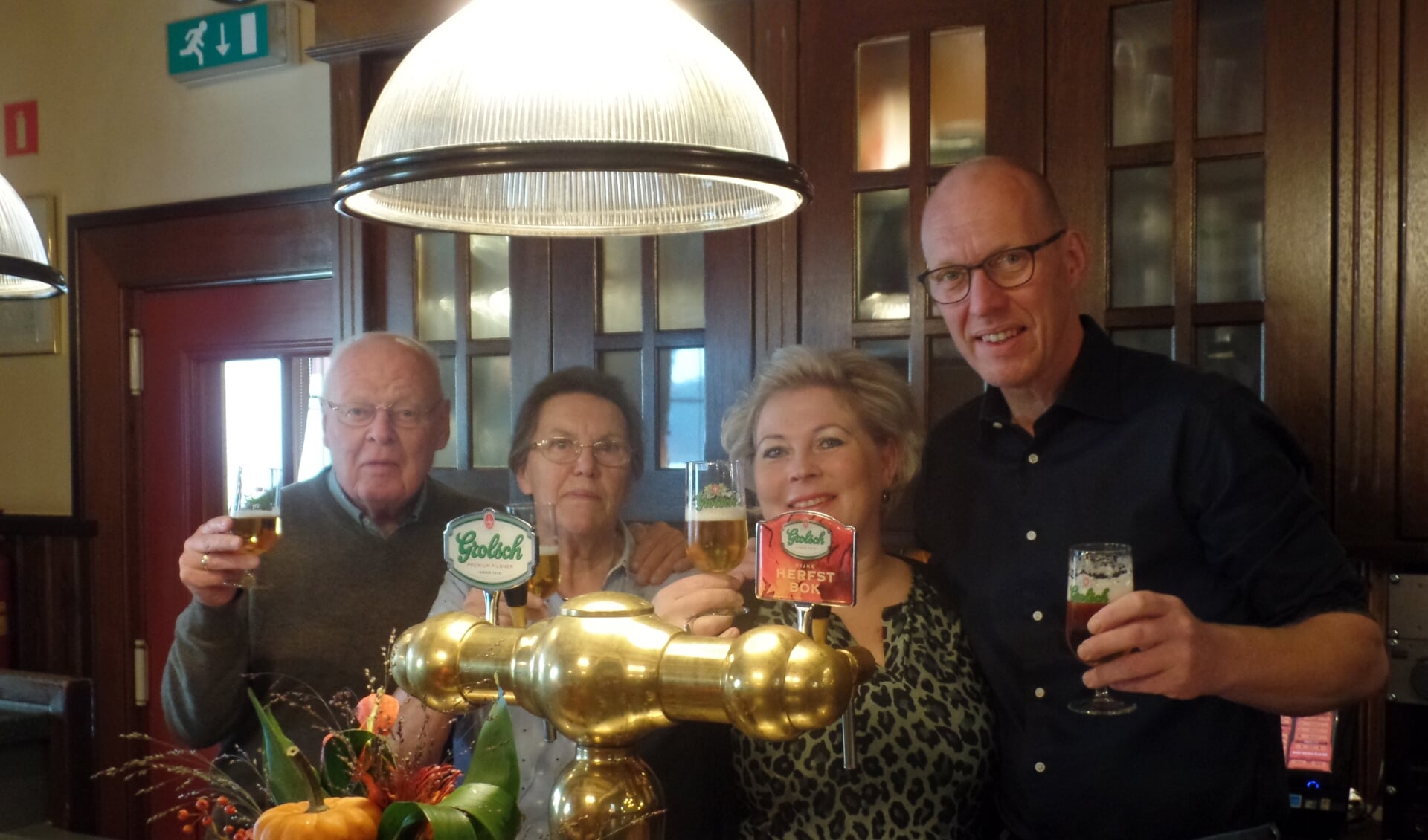 Van links naar rechts Gerrit, Jo, Ilse en Geert van Tuil. Foto: Jan Hendriksen