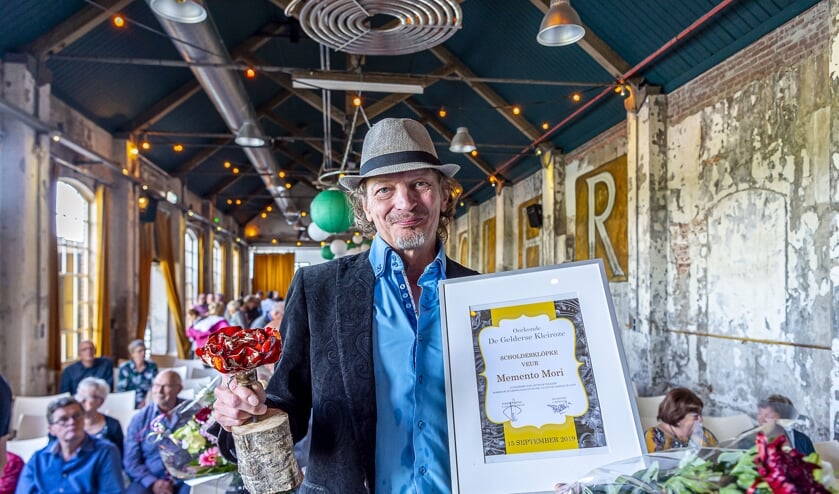 Jan Wilm Tolkamp na het winnen van de Gelderse Kleiroze. Foto: Henk van Raaij
