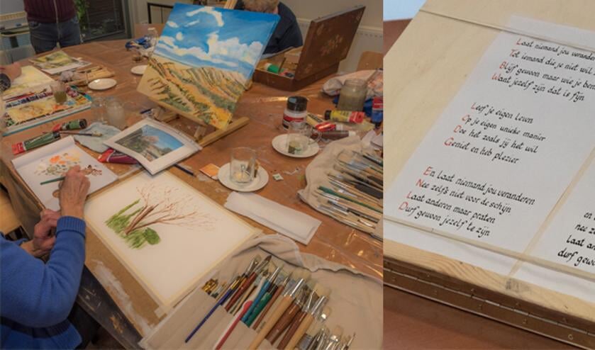 Diverse creatieve activiteiten in Open Atelier van de KunstKring. Foto: PR