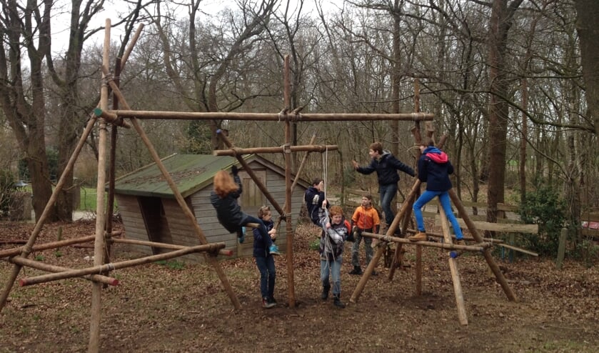 Tijdens de open dag van Scouting Ruurlo kan er volop geklauterd en gespeeld worden. Foto: PR