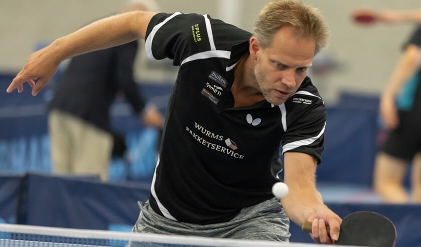 Trinko Keen bleef zaterdag soeverein overeind in de tafeltenniseredivisie. Foto: Henk Hommes