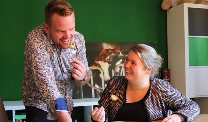 Rick Groters en Rosanne van Schriek. Foto: Koen van Hees