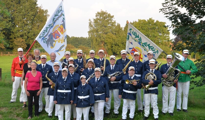 De muziekvereniging in het nieuw. Foto: Gerrit Kempers