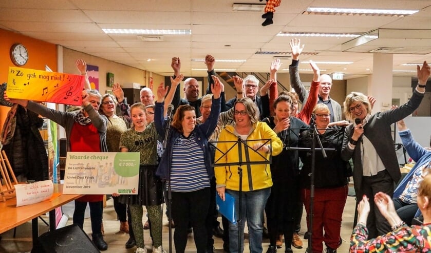 Blije leden van zangkoor Zo Gek Nog Niet.