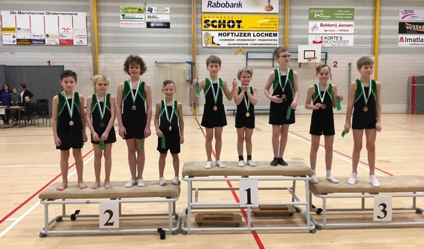Alle turnheren WSV met medaille. Foto: PR