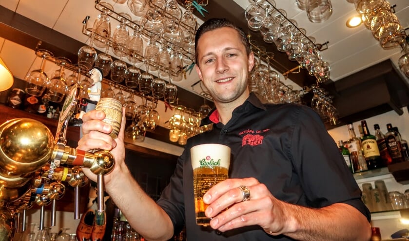 Nick Volwater, zevende op het Nederlands Kampioenschap biertappen. Foto: Luuk Stam