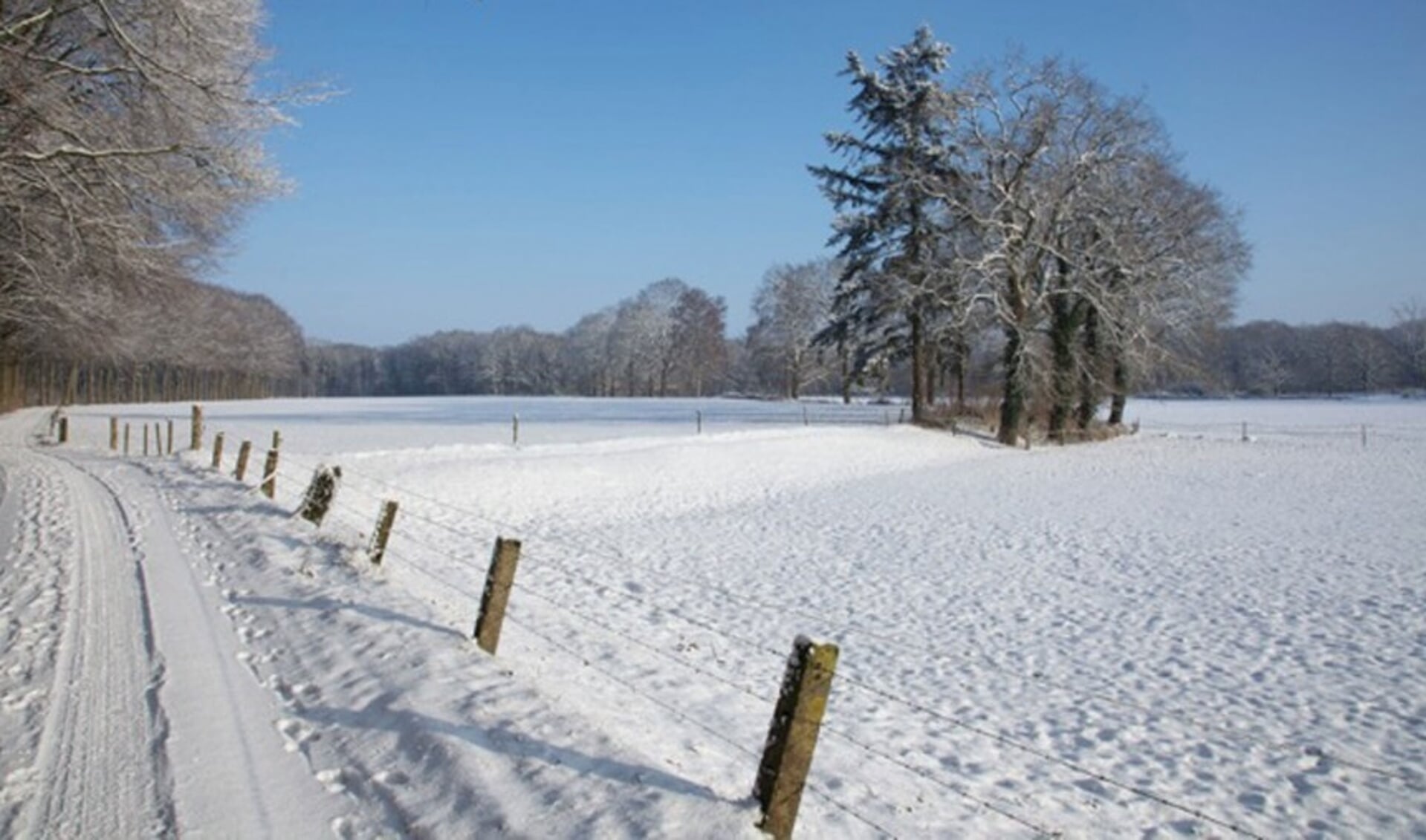Of er sneeuw zal liggen is de vraag, maar mooi om te wandelen is het zeker rond Vragender. Foto: PR