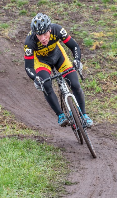 Vordenaar Jan Weevers is tweede geworden bij het NK veldrijden in Rucphen. Foto: Ronny Wormgoor
