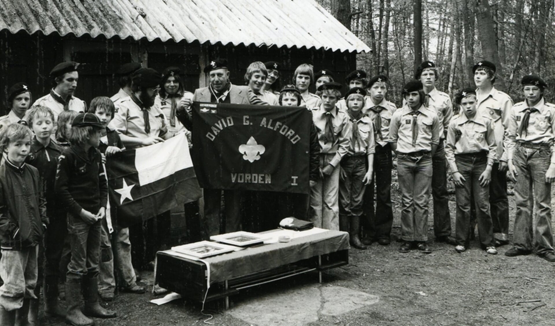 David G. Alford brengt in 1978 een bezoek aan Scouting Vorden. Foto: PR