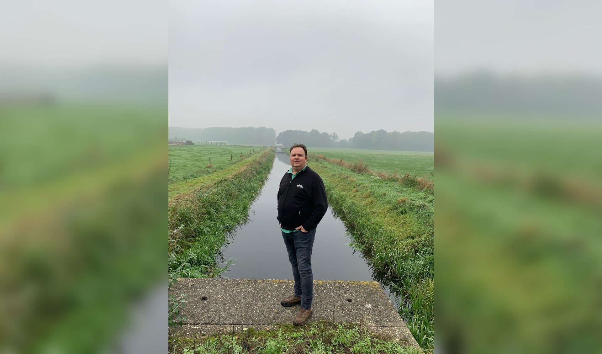 Barry Reijrink geniet van de mistige zondagochtend. Foto: PR