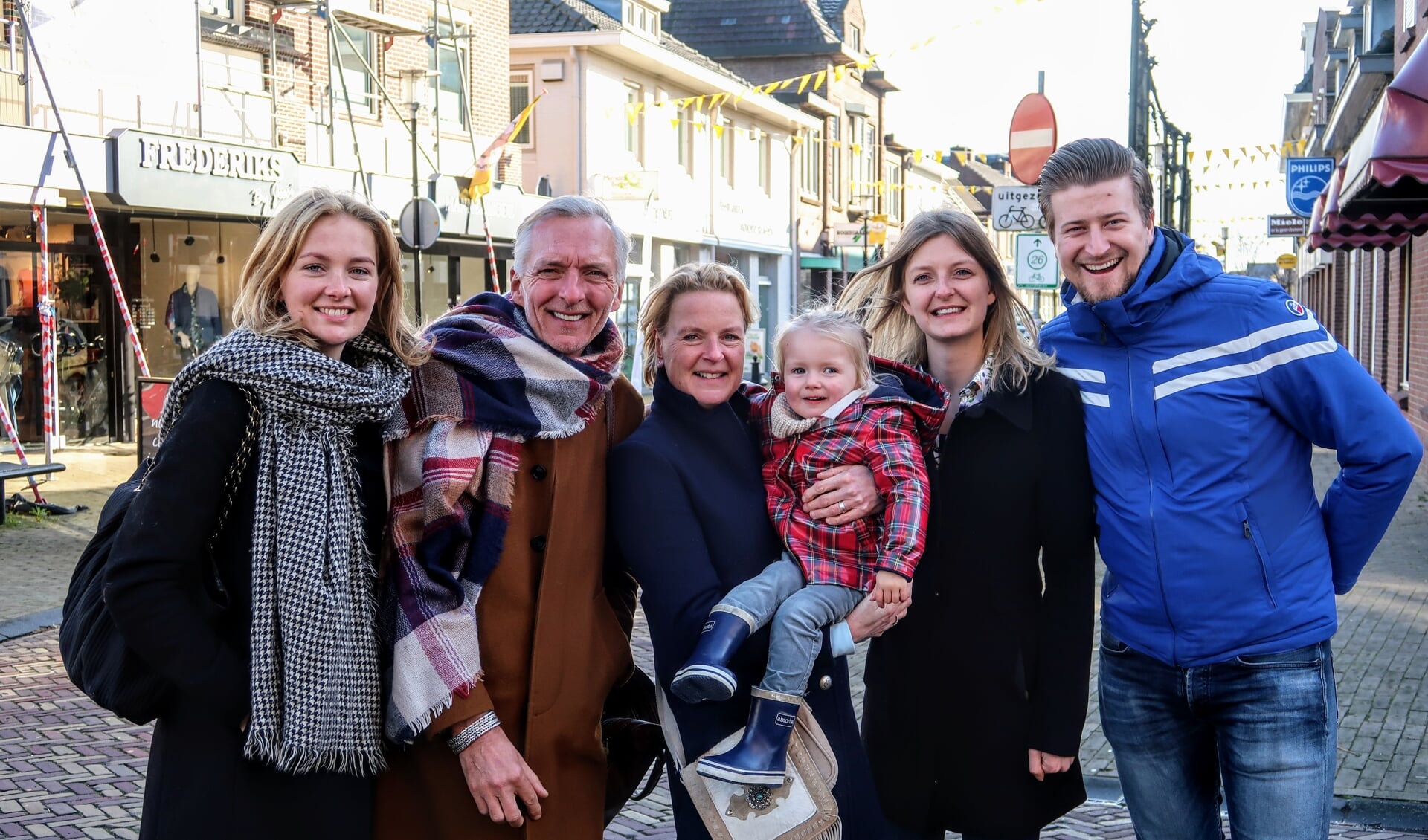 De familie Meiland tijdens hun bezoek aan Hengelo in februari van dit jaar. Foto: Luuk Stam