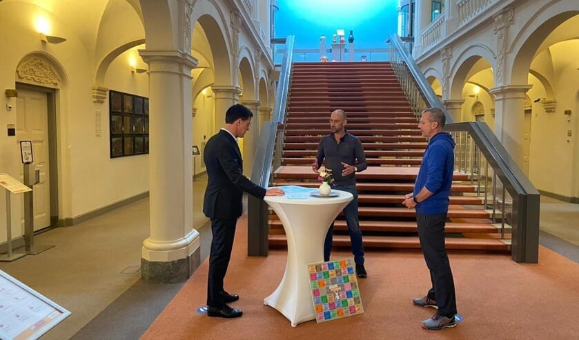 Bert en Alain bij premier Mark Rutte. Foto: Algemene Zaken