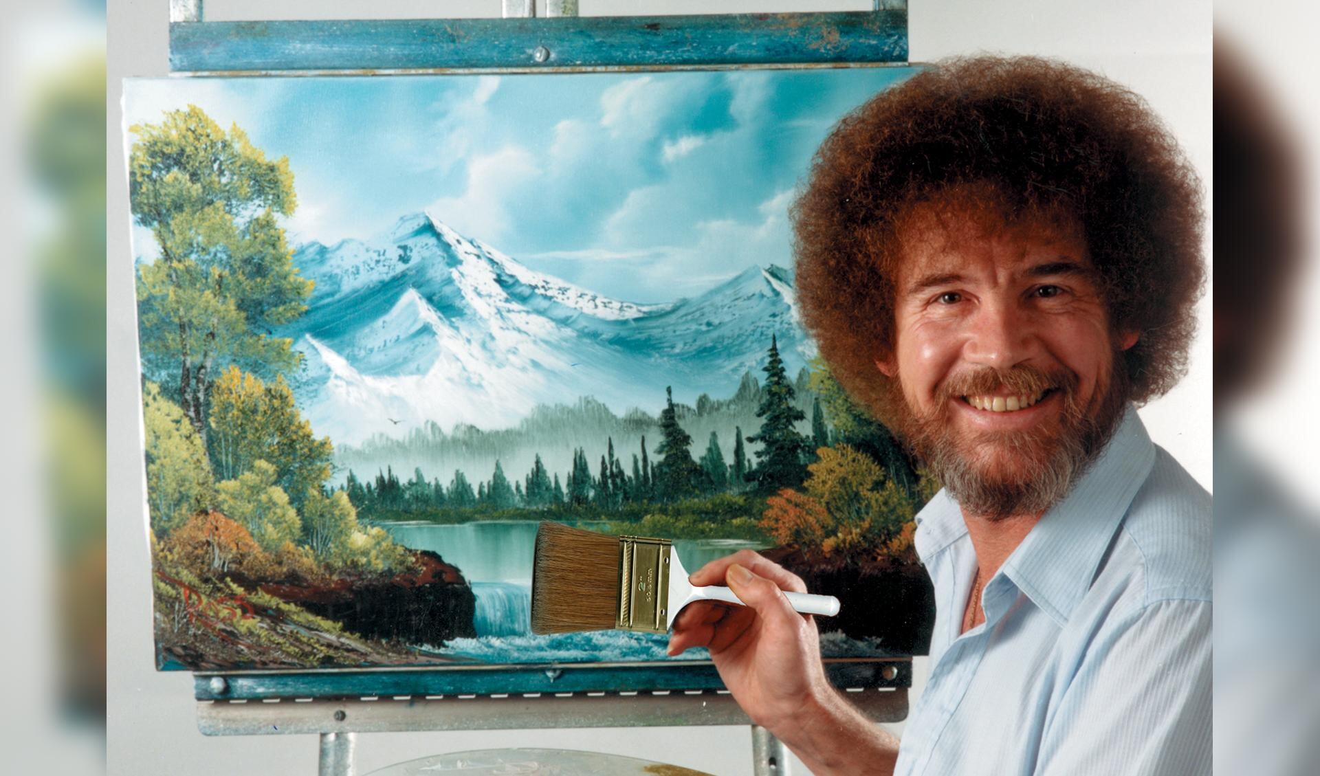 Bob Ross. ® Bob Ross name and images are registered trademarks of Bob Ross Inc. © Bob Ross Inc. Used with permission.