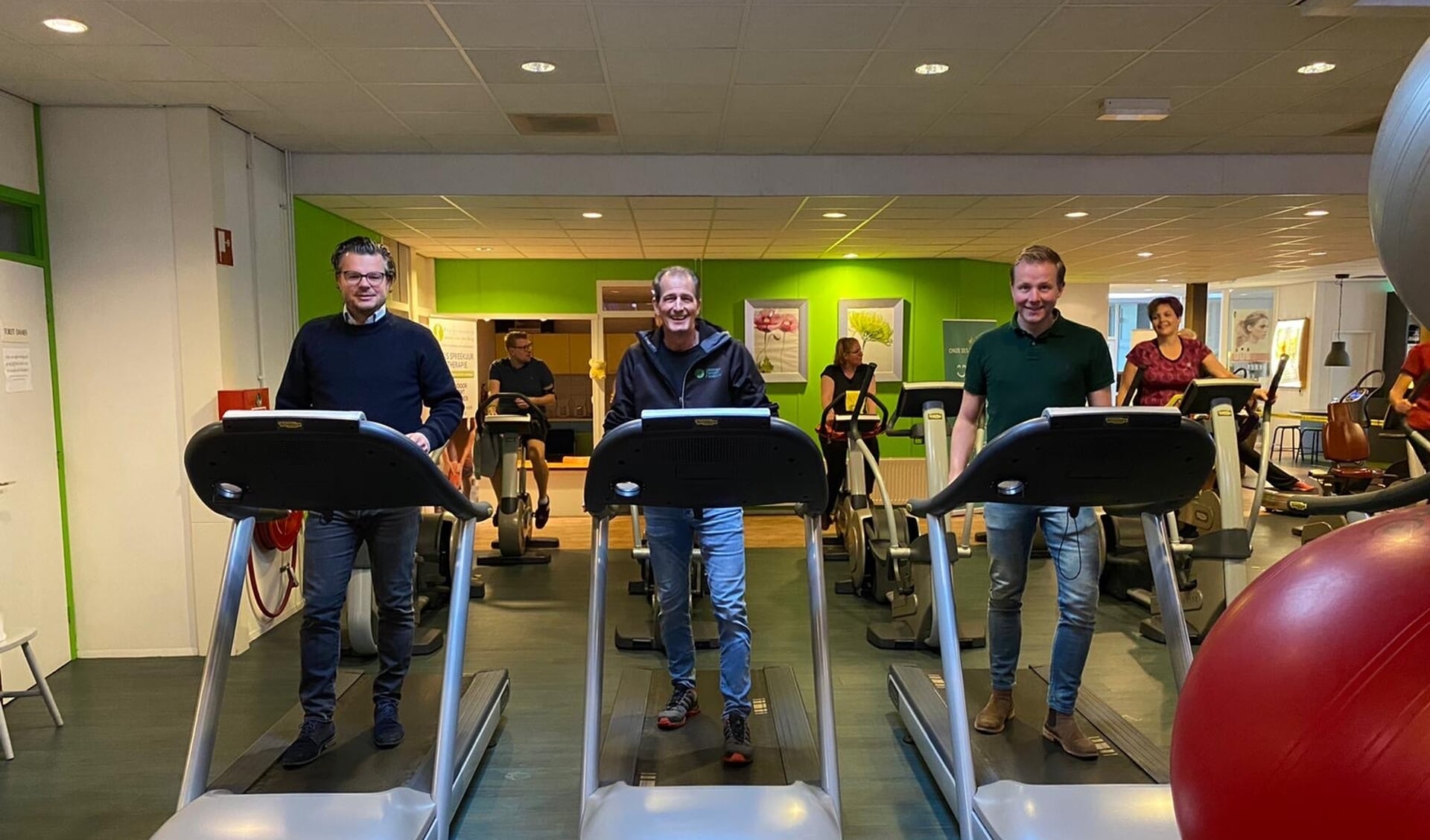 Joris Jansen van den Berg, Jaap Hesselink en Roy Dommerholt (van links naar rechts) willen zoveel mogelijk inactieve Vordenaren aan het bewegen krijgen.