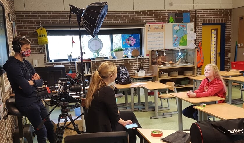 Een interview voor de camera. Foto: Sonja Grooters