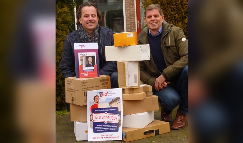 Initiatiefnemers Jeroen Pijnenburg en Lex Hemelaar van Buurtpost Zutphen. Foto: PR